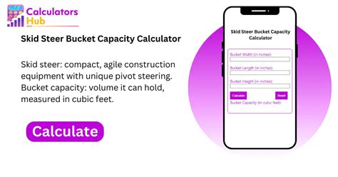 skid steer bucket capacity calculation|skid steer bucket capacity calculator.